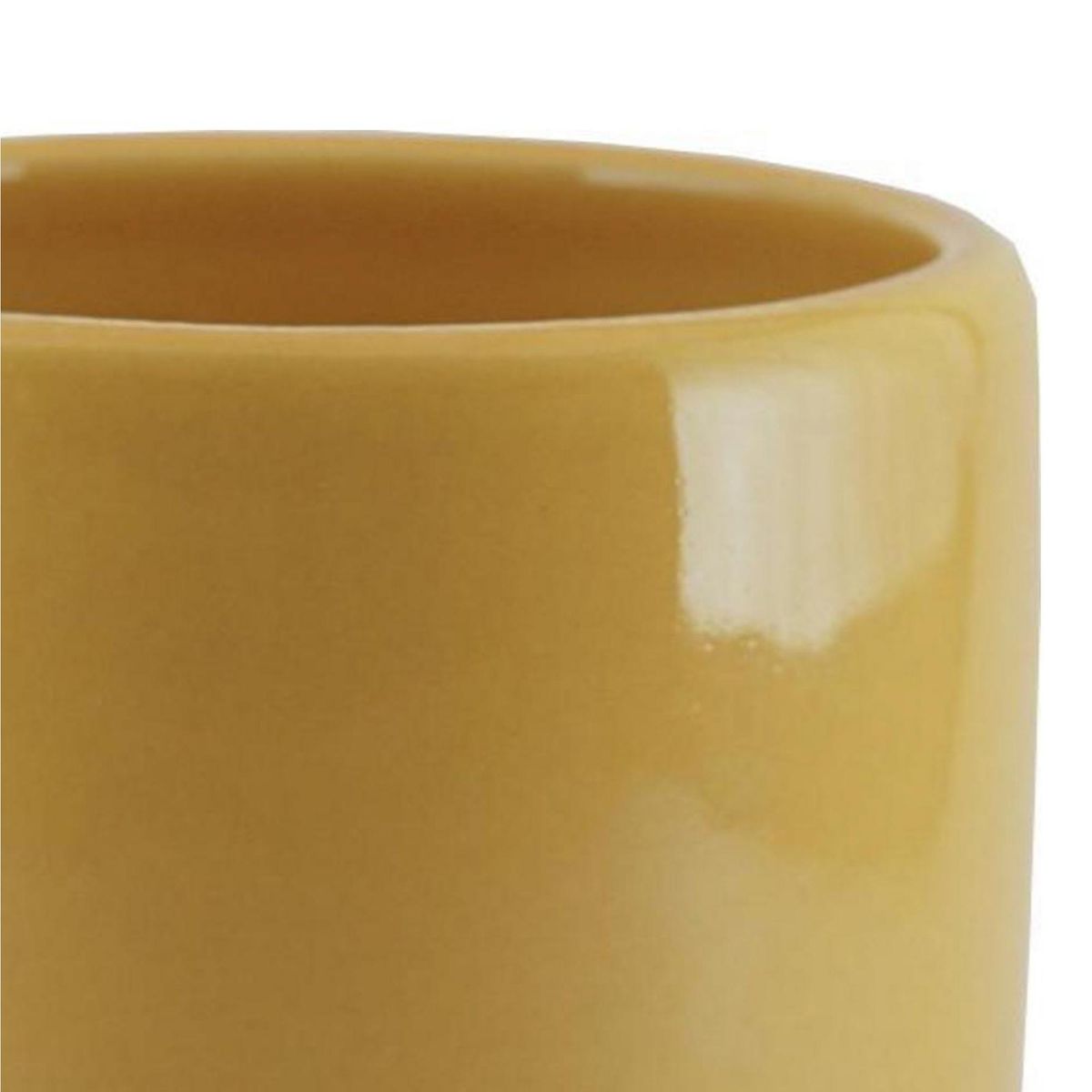 CERAMICA ESPEJO - Macetero Cactus de Cerámica 9x9.5 cm Mostaza