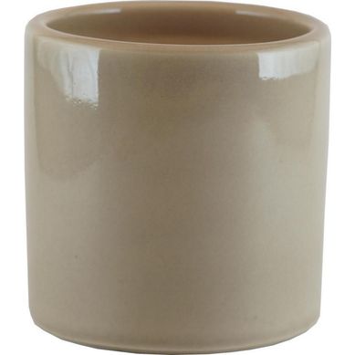 Macetero cactus cermica 9x9 cm beige