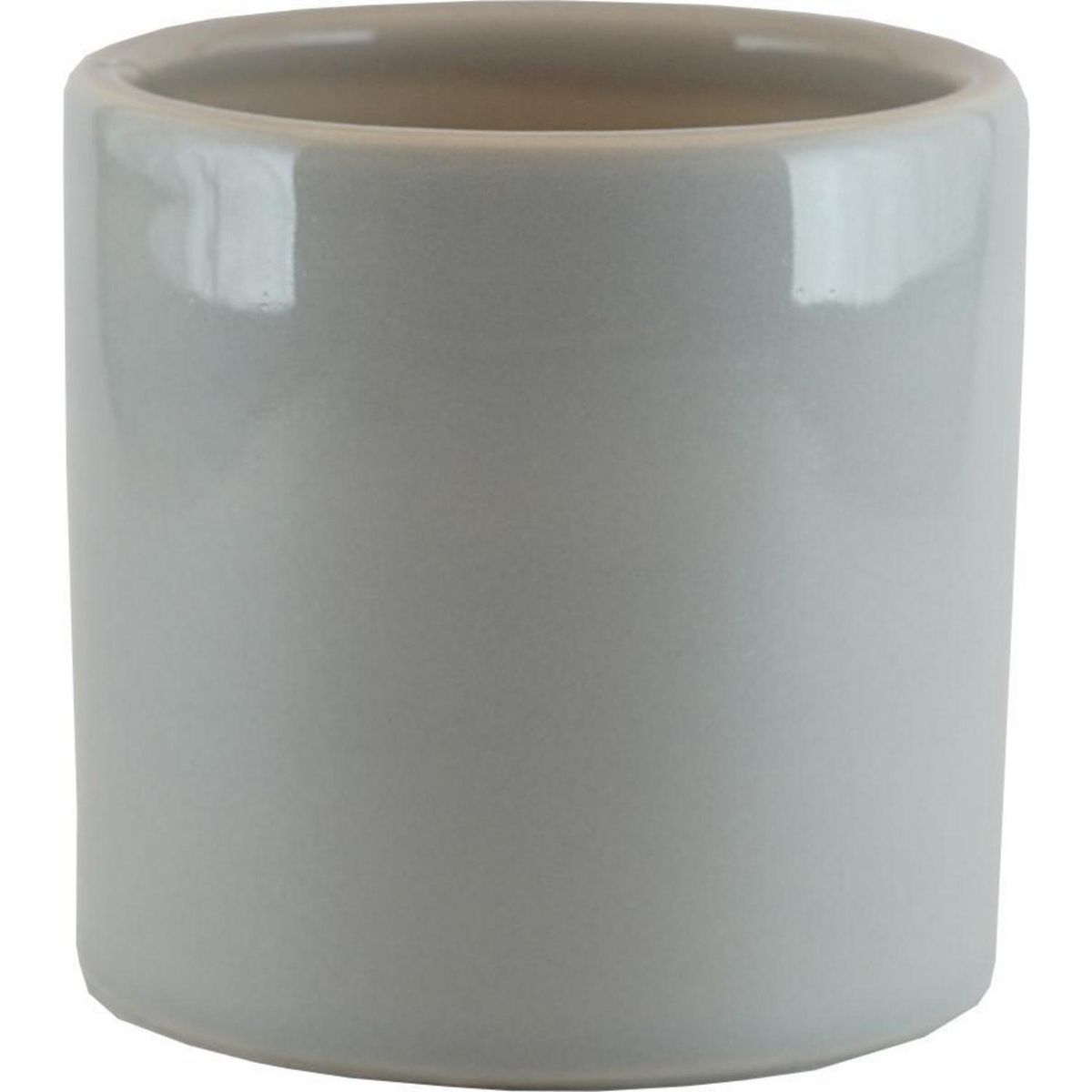 CERAMICA ESPEJO - Macetero Cactus de Cerámica 9x9.5 cm Gris