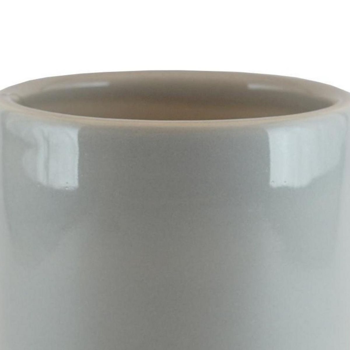 CERAMICA ESPEJO - Macetero Cactus de Cerámica 9x9.5 cm Gris