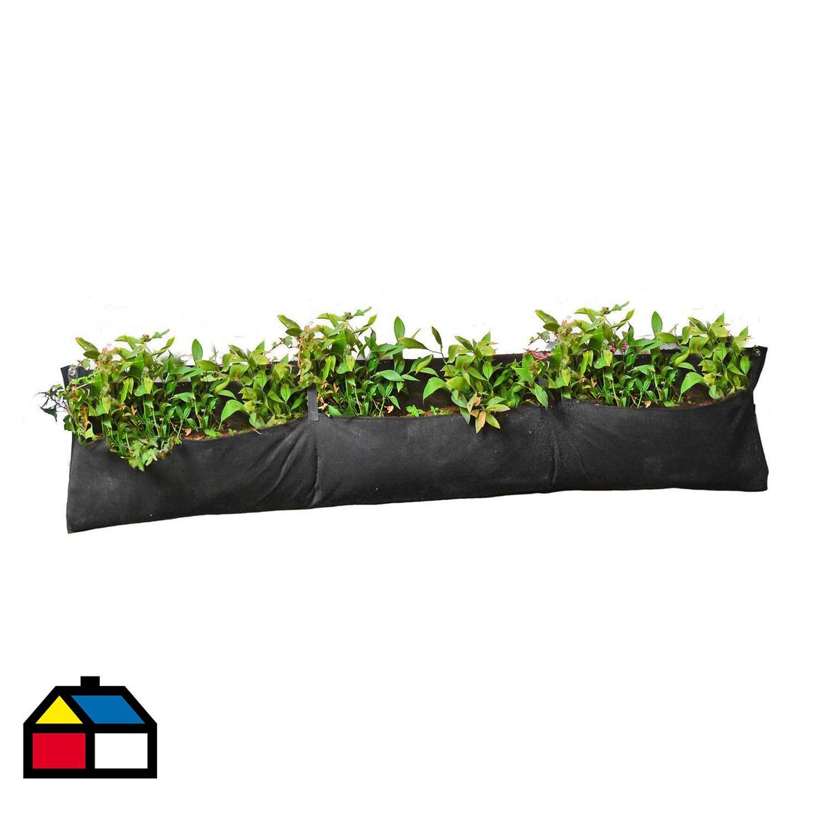 DECOGREEN - Jardinera Colgante Horizontal de Tela 60x2 cm Negro