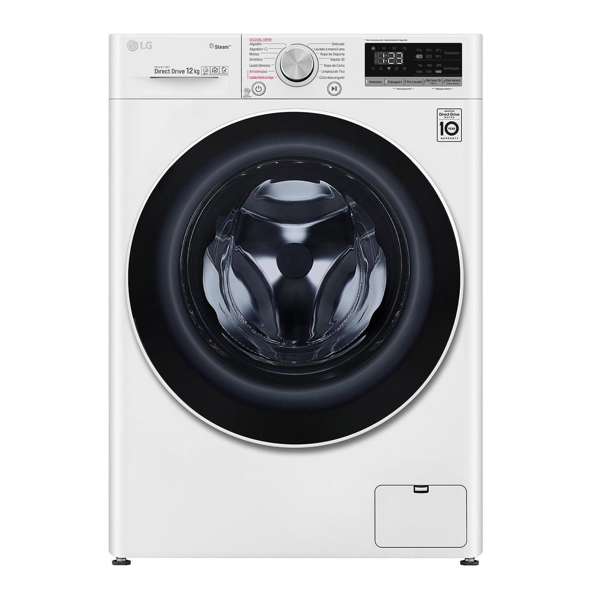 LG - Lavadora Carga Frontal 12 kg Blanco WM12WVC4S6