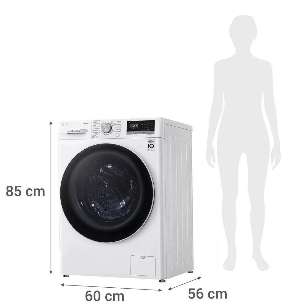 LG WM12WVC4S6 12 kg Blanco, foto 16