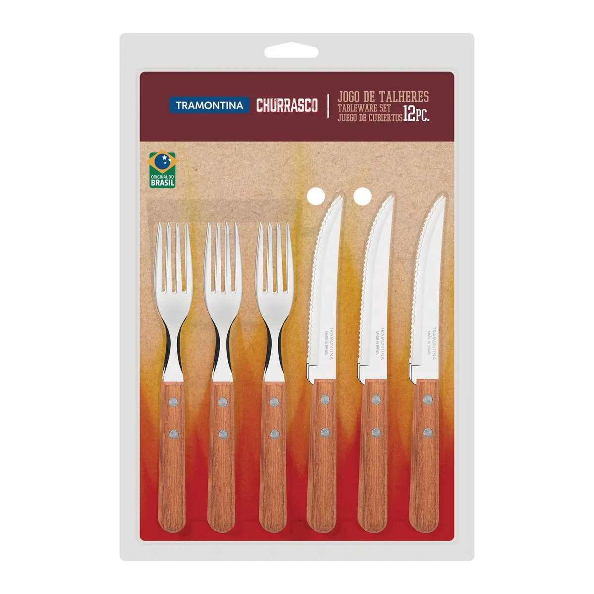 TRAMONTINA - Juego de cubiertos 12 pzas