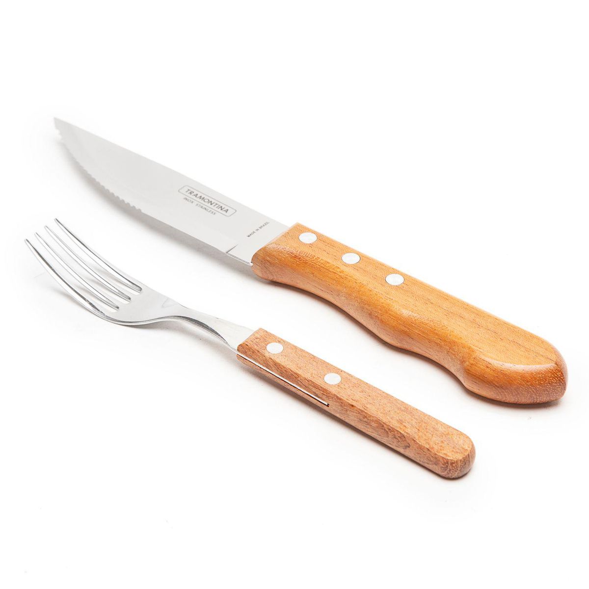 TRAMONTINA - Juego de Cubiertos Jumbo 12 Piezas Acero Inoxidable