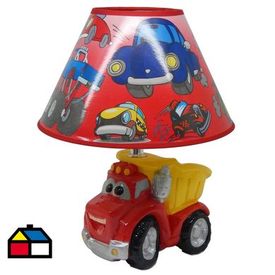 Lmpara de Mesa Camin Rojo 1 Luz E27