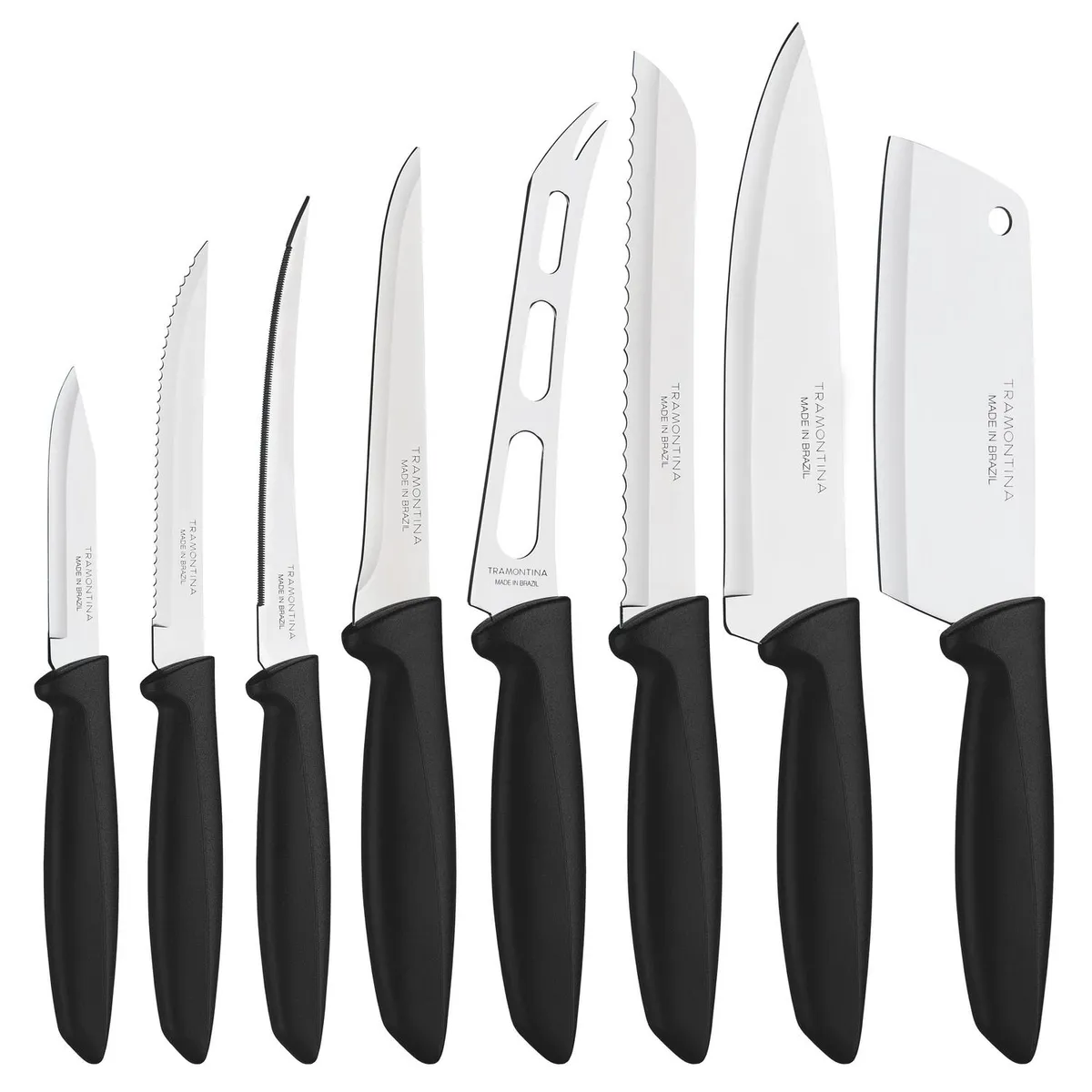TRAMONTINA - Juego de Cuchillería Tramontina Plenus 8 Piezas Inoxidable
