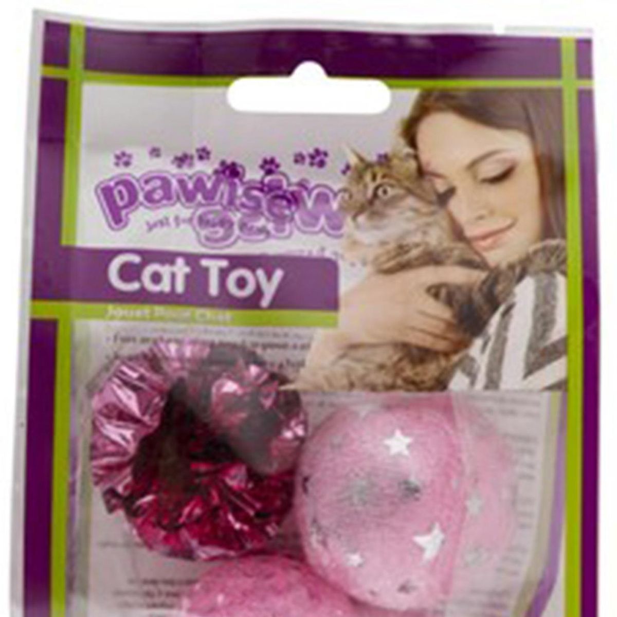 PAWISE - Set 4 juguetes gato figuras Surtido de Color
