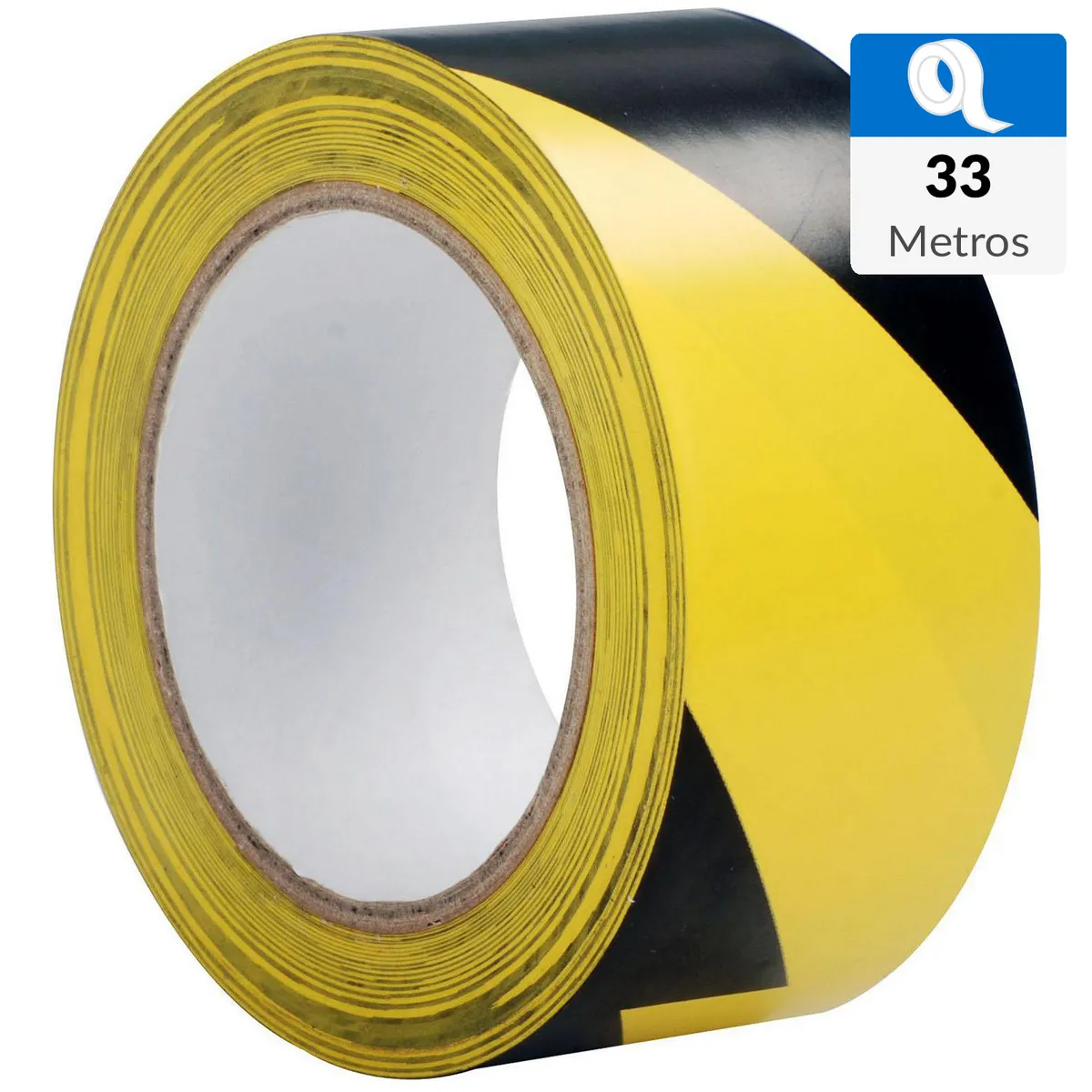 FIXSER - Cinta demarcatoria negro/amarillo 5x330 cm