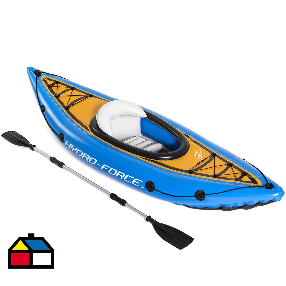 BESTWAY - Kayak Hydro Force con Remo e Inflador 1 Persona(s) 275x81 cm Azul