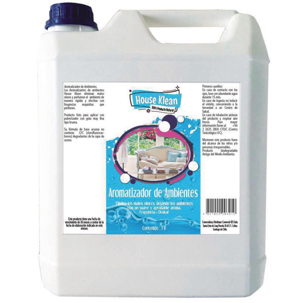 HOUSE KLEAN - Aromatizante ambiental aroma drakar