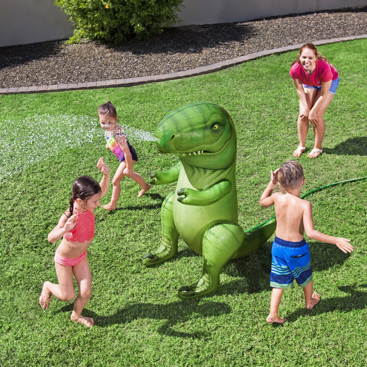 BESTWAY - Dinosaurio Inflable Lanza Agua 122 Cc Verde 99x122x76 cm