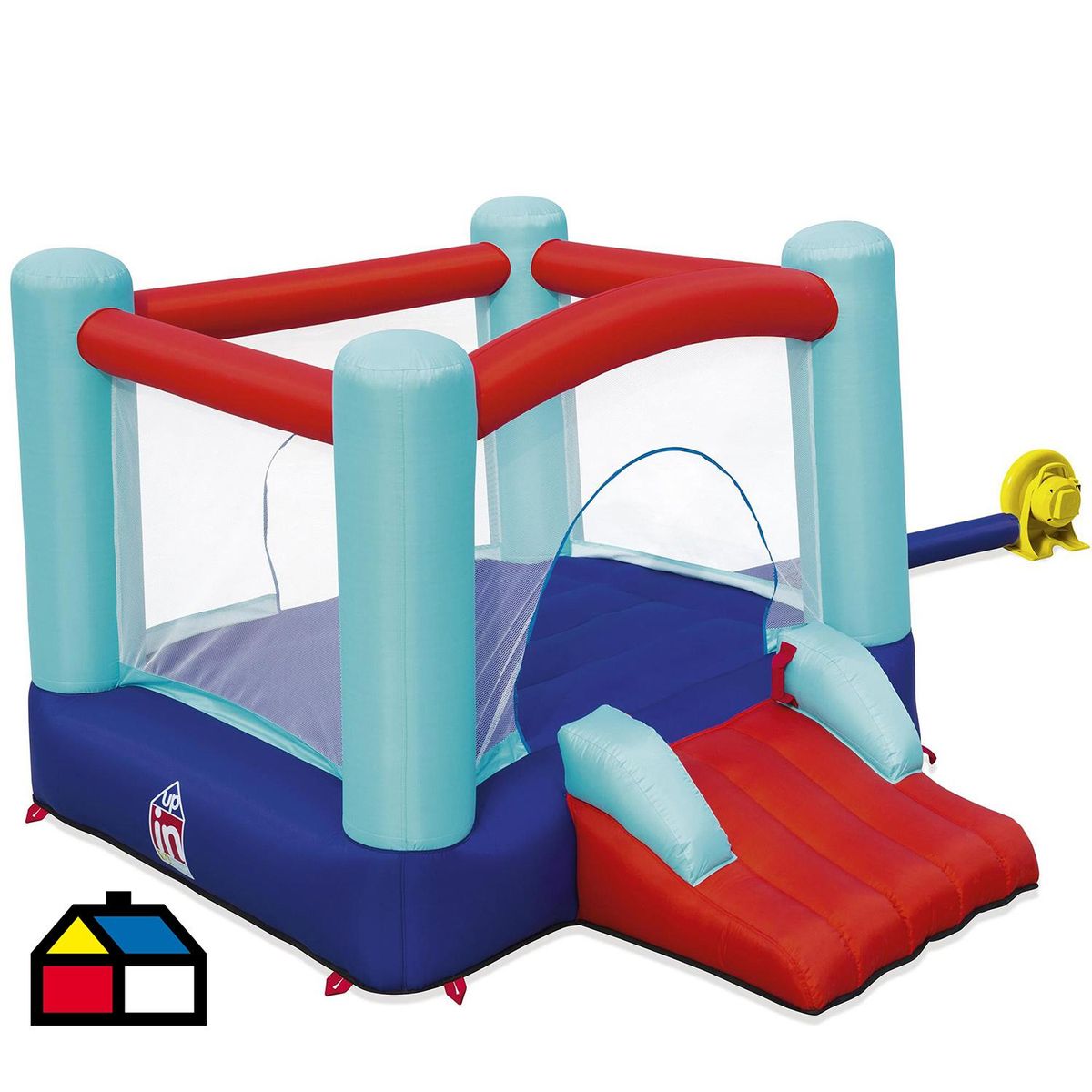 BESTWAY - Juego inflable 200x144.5x240 cm Azul/Celeste/Rojo