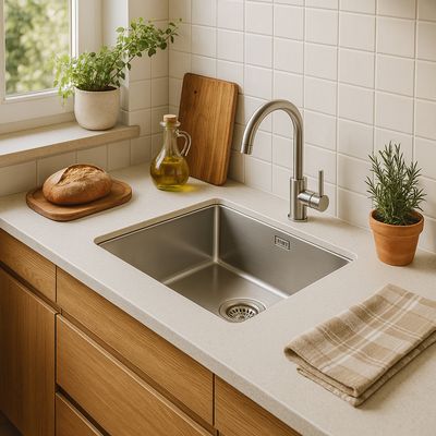 Imagen 2 del producto Lavaplatos Bajo Cubierta 1 Cubeta(s) 54x22.8x44 cm Acero inoxidable