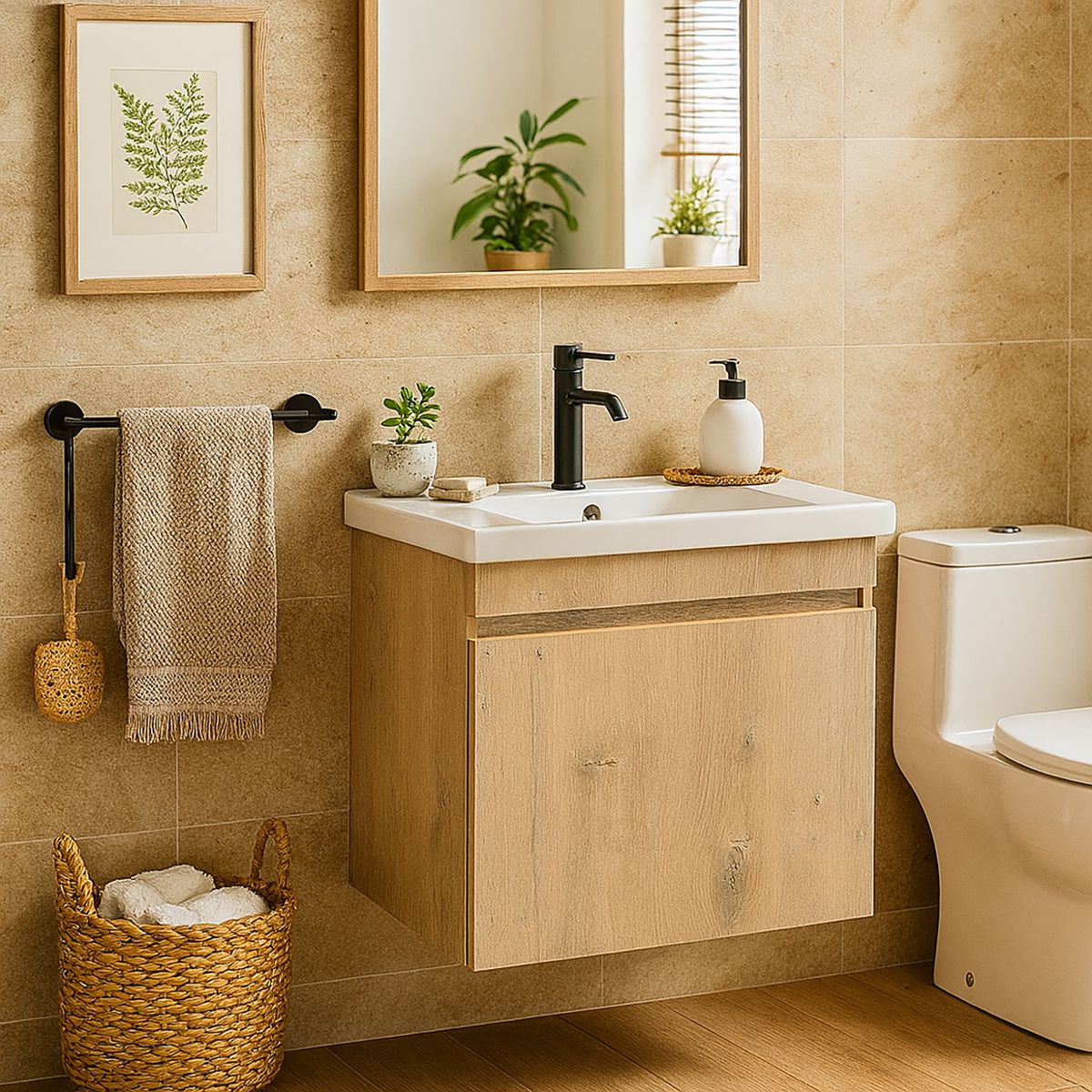 STRETTO - Mueble Moyen 50x46 cm nogal