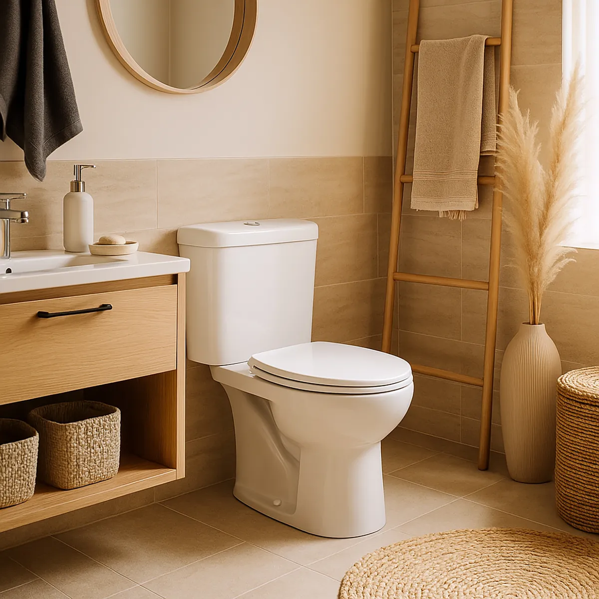 STRETTO - Estanque De Wc Ares Descarga Dual Eco Eficiente 6 Litros