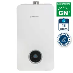 JUNKERS - Calefont Gas Natural 18 Litros Tiro Forzado Microturbina