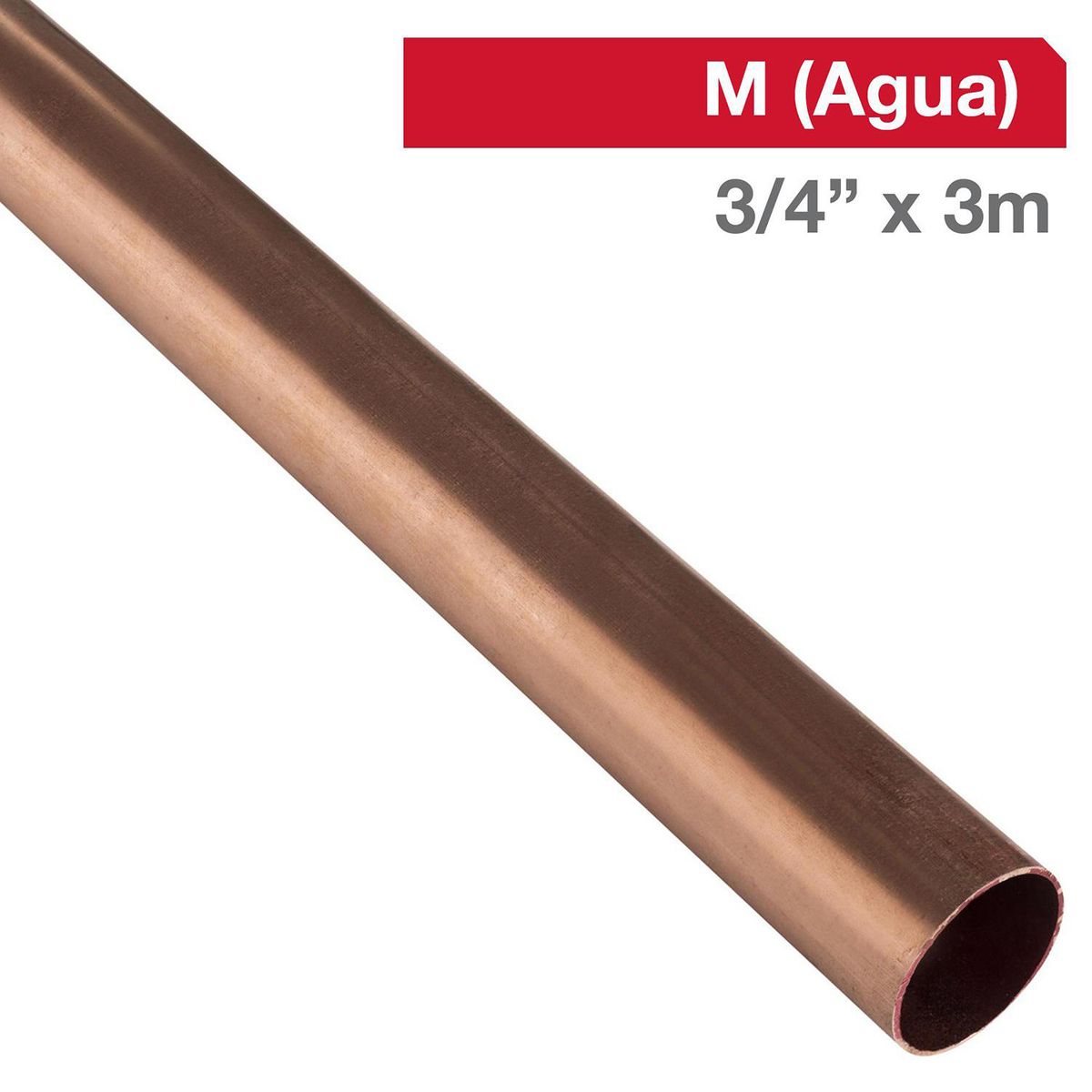 GD COOPER - Tubo Cobre Agua 3/4 "x3 m