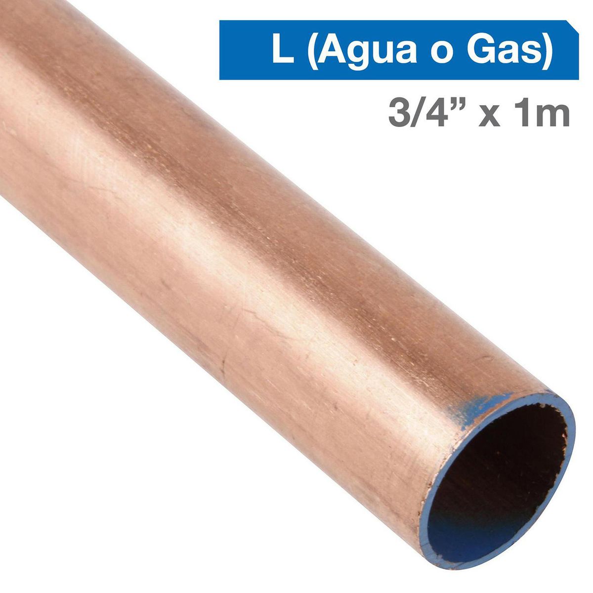 GD COOPER - Cañería L Cobre Gas/Agua 3/4"x1 m