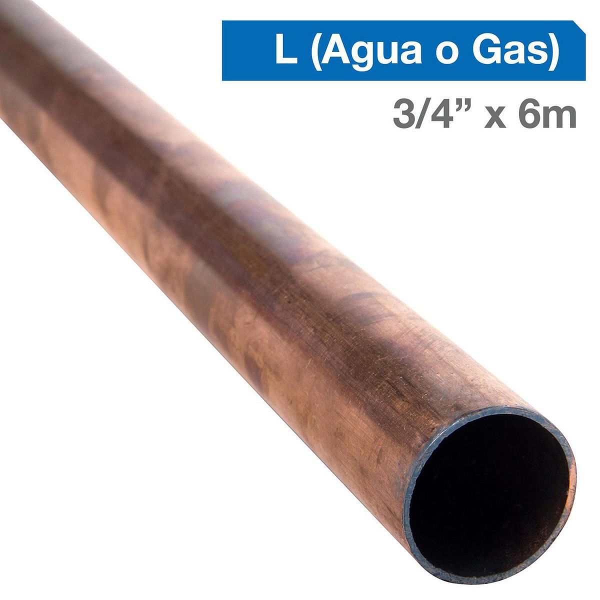 GD COOPER - Cañería L Cobre Gas 3/4 "x6 m