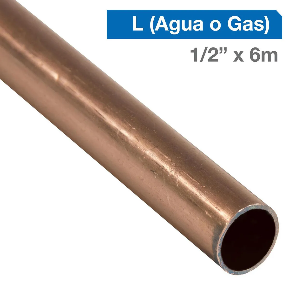 GD COOPER - Cañería L Cobre Gas 1/2 "x6 m