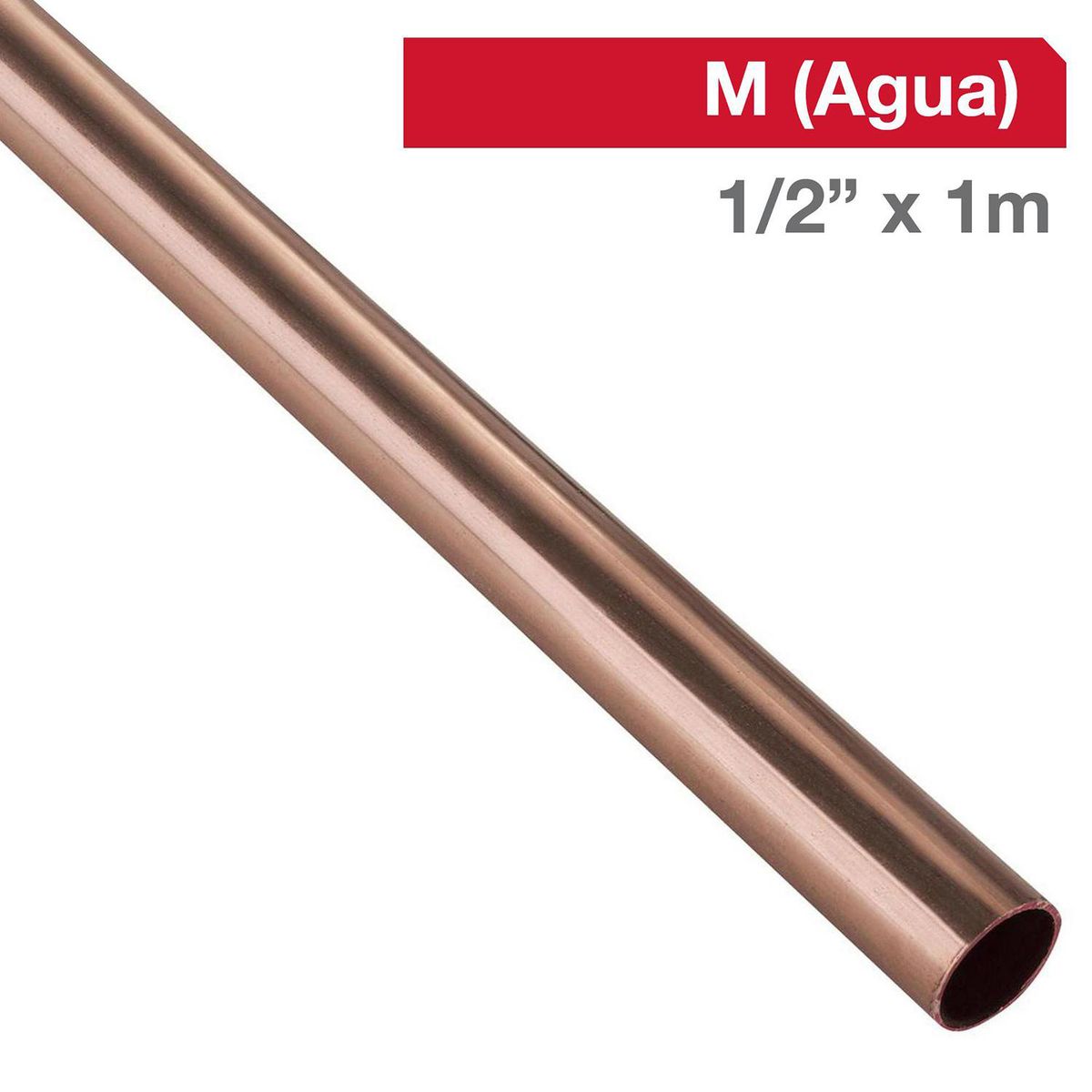 GD COOPER - Cañería M GD Cobre Agua 1/2 "x1 m