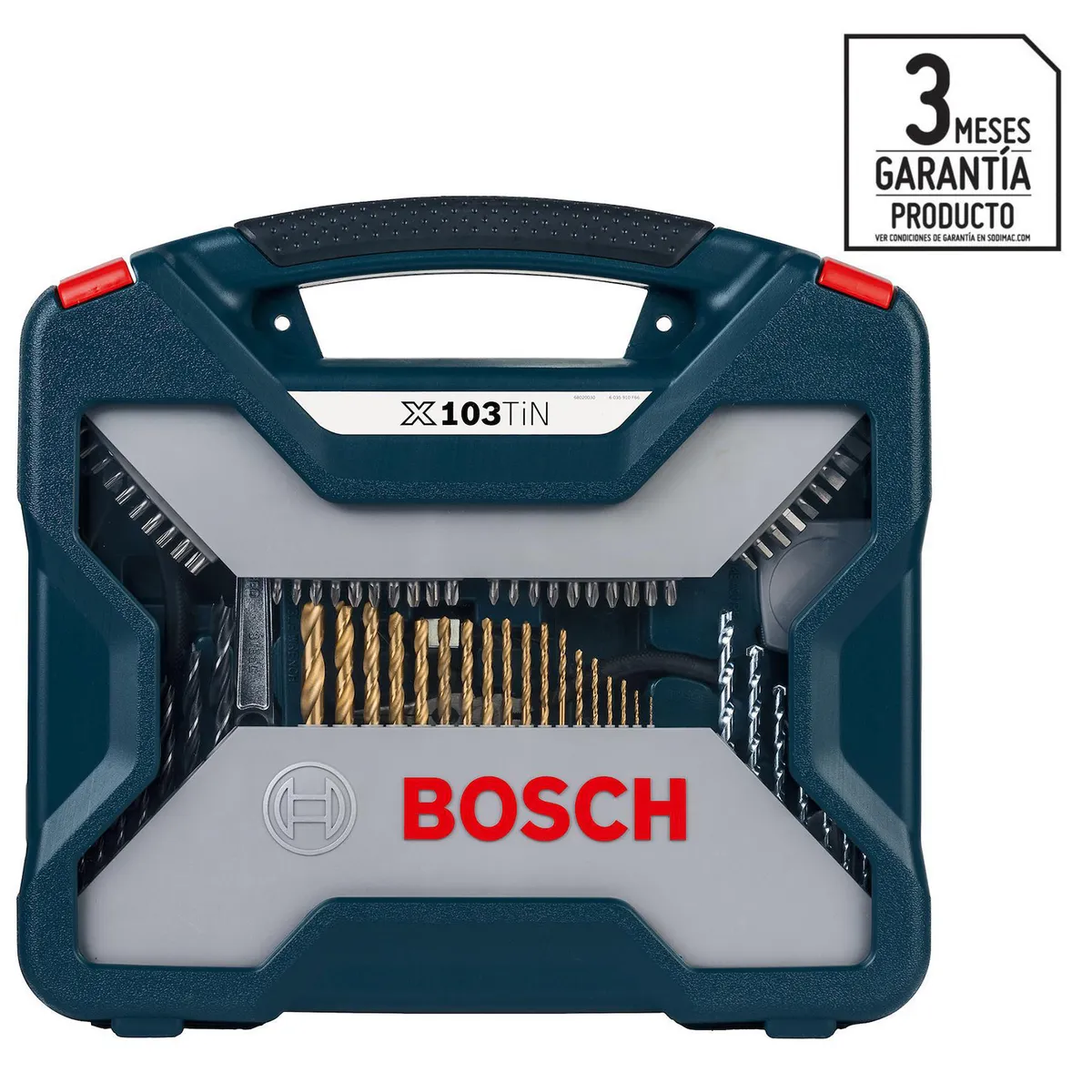 BOSCH - Kit herramientas manuales + accesorios 103 piezas
