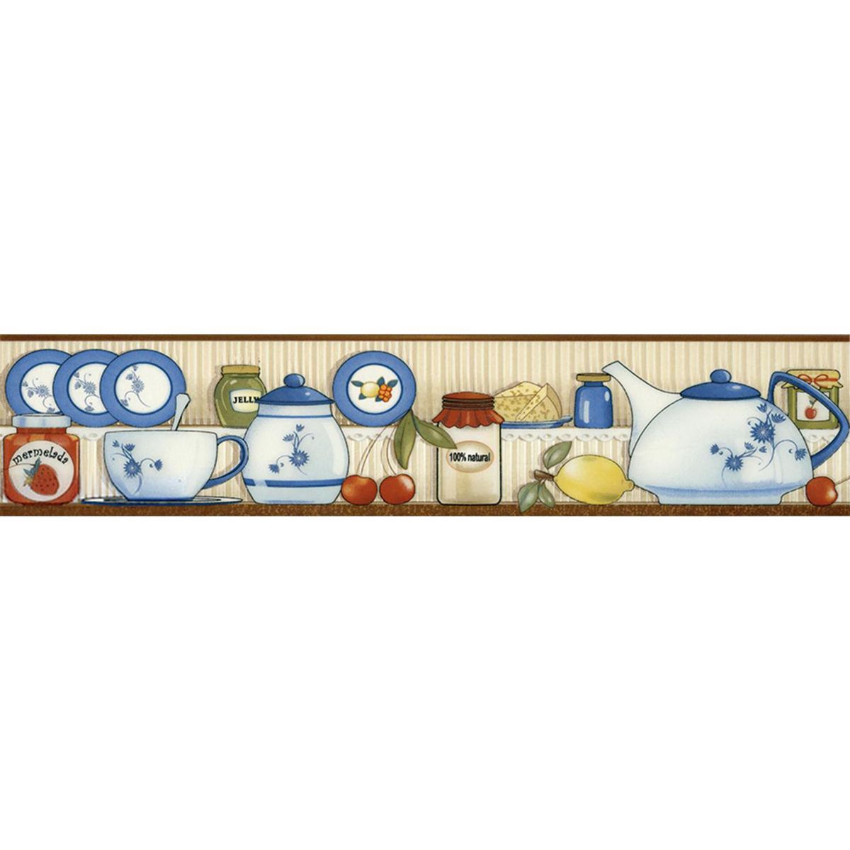 KANTU - Listel bodegon azul 40x5 cm