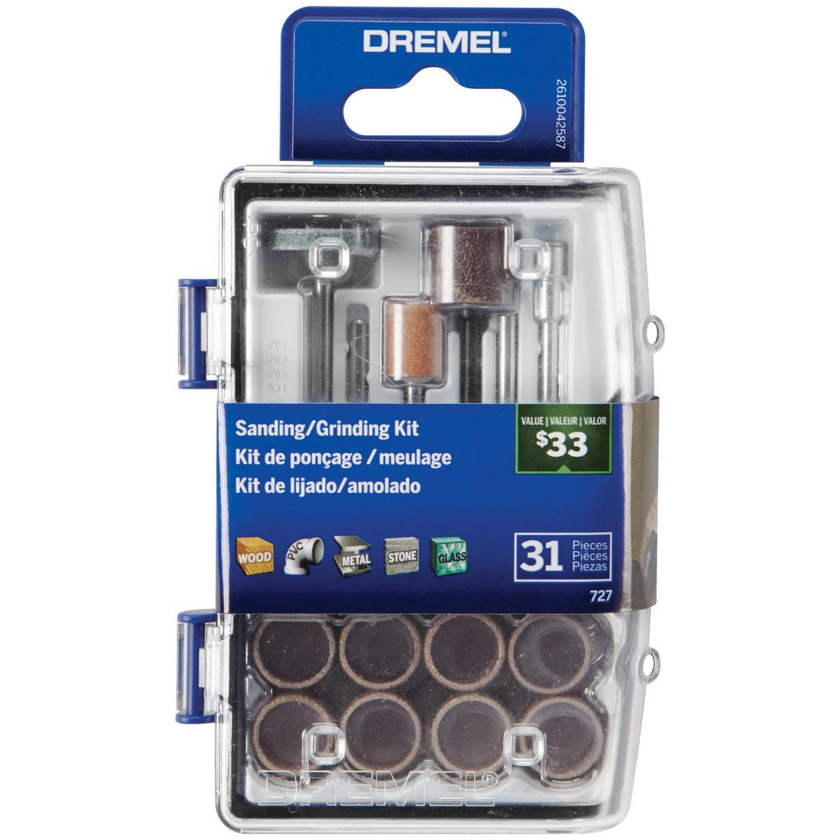 DREMEL - Kit multiuso lijado 31 piezas