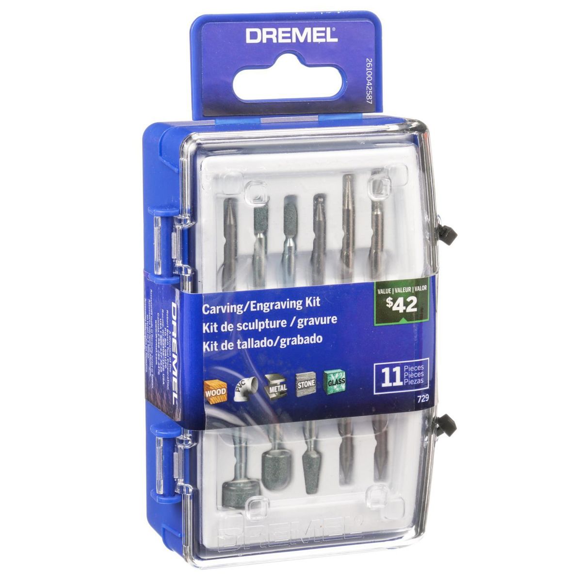 DREMEL - Kit multiuso para tallar y grabar 11 piezas