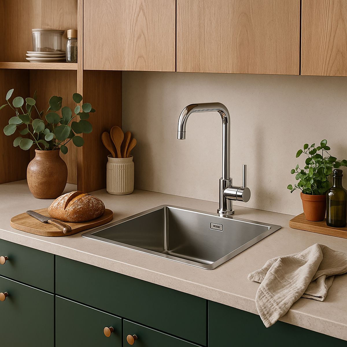 TEKA - Lavaplatos Bajo Cubierta 1 Cubeta(s) 44x20x44 cm Acero inoxidable