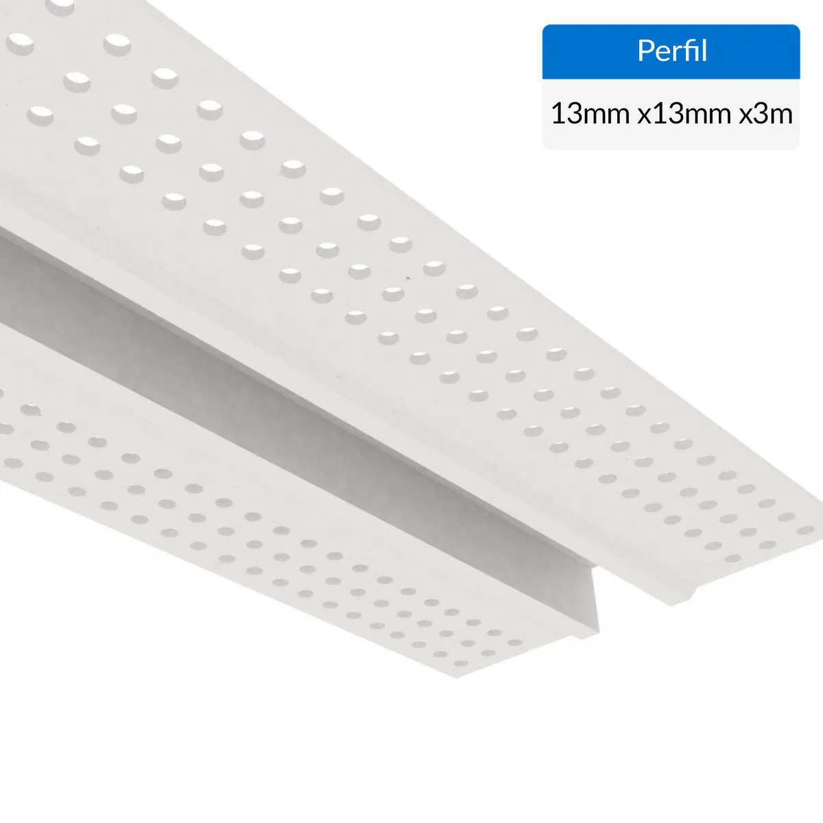DVP - Perfil U canal para unión yeso cartón 3 m 13x13 mm