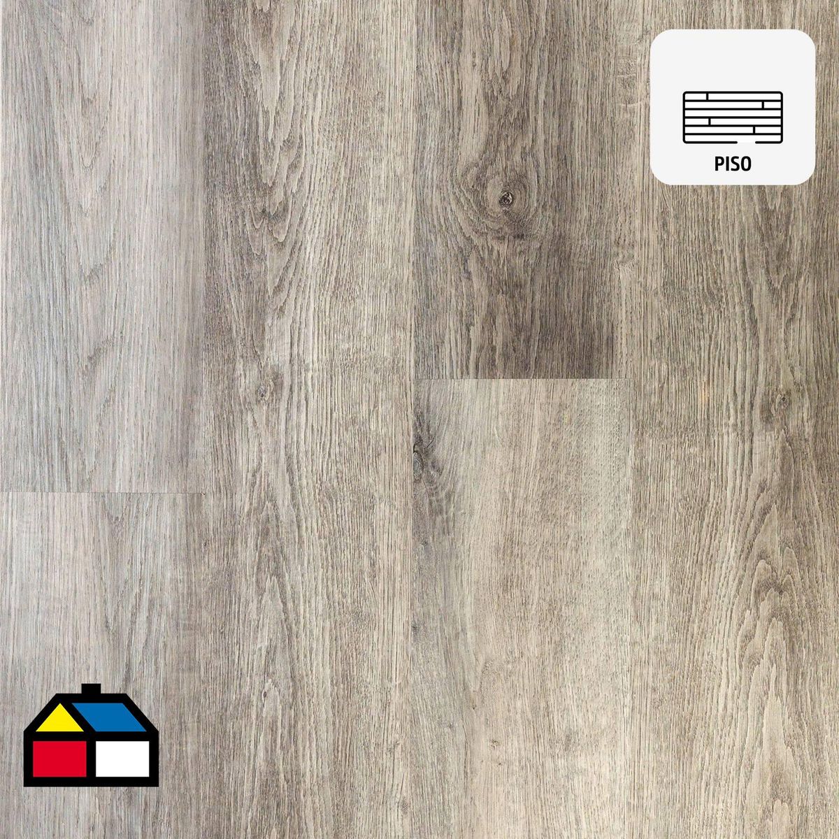 WINTER - Piso Vinílico SPC 5 mm 18x122 cm Ecowood SPC 50 Café 2.19 m2