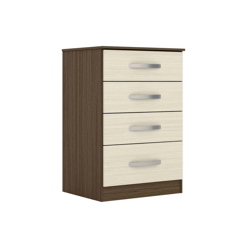 ROCH LTDA - Cómoda 4 Cajón(es) Tarcila 60.8x90.4x47 cm Castaño-Nogal