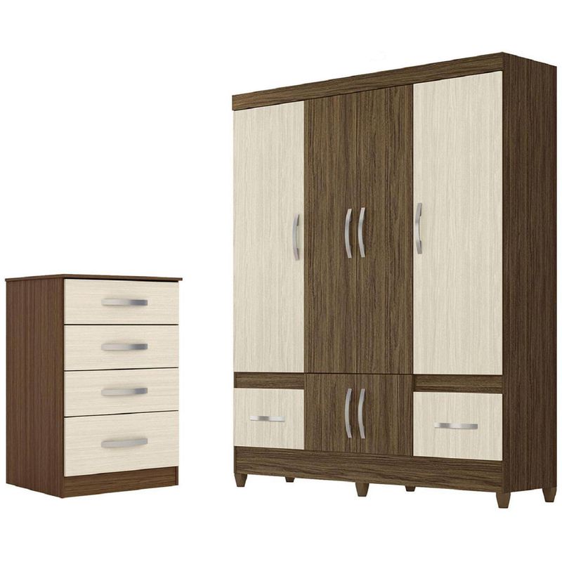 ROCH LTDA - Combo clóset papel + cómoda