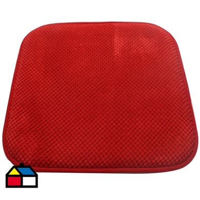 Set 2 cojines memory rojo 42x42 cm