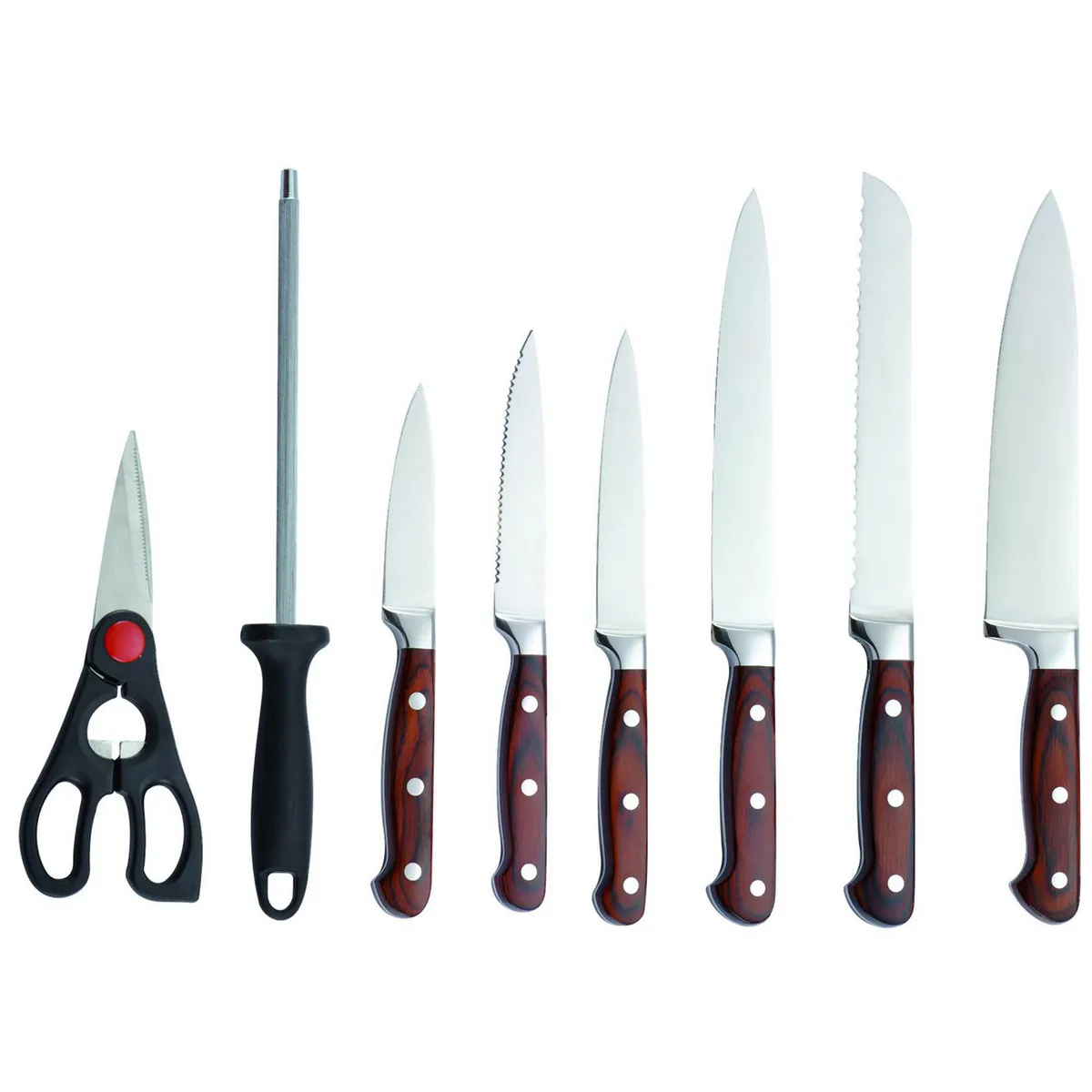 JUST HOME COLLECTION - Set de Cuchillos Just Home Collection Inoxidable con Mangos 14 Unidades