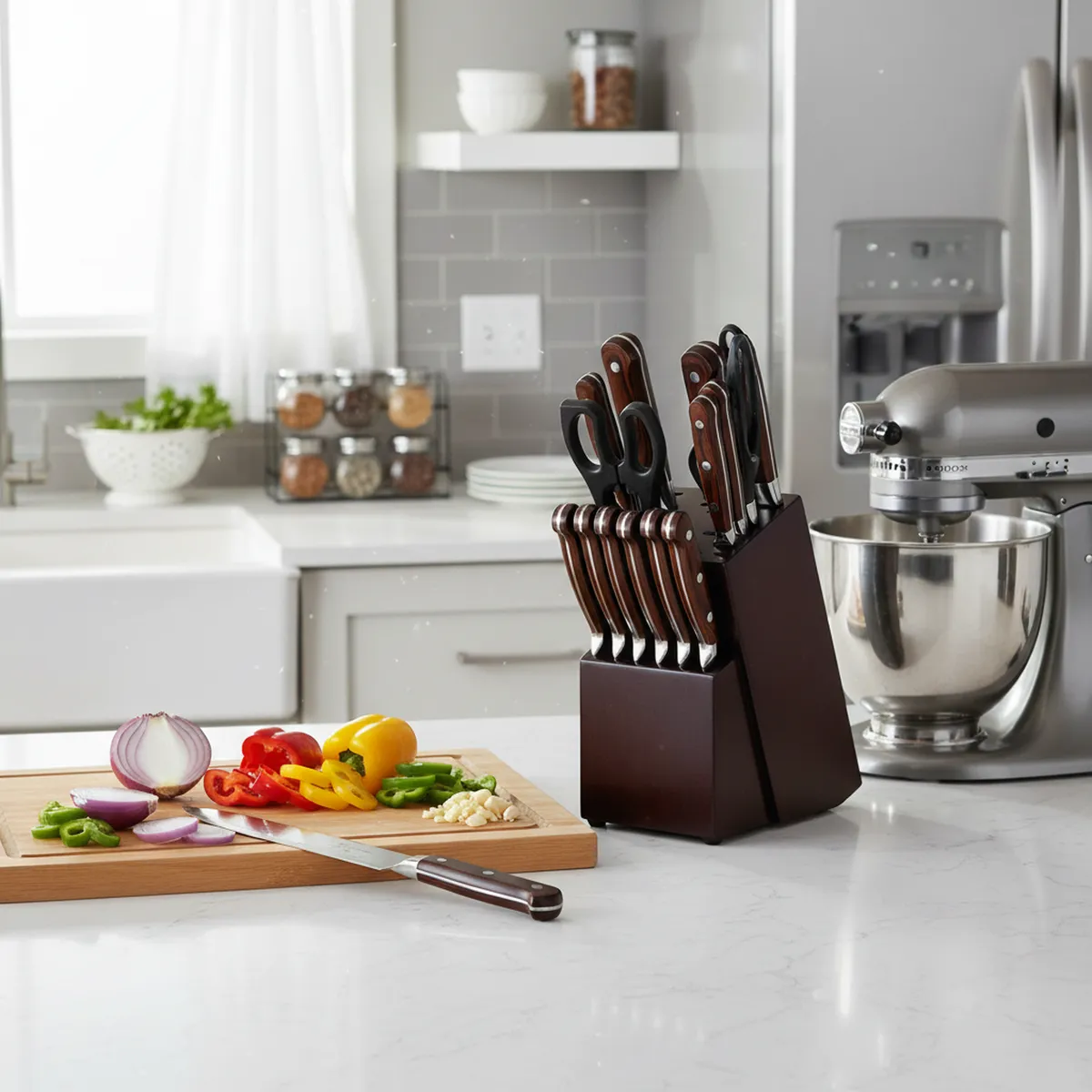 JUST HOME COLLECTION - Set de Cuchillos Just Home Collection Inoxidable con Mangos 14 Unidades