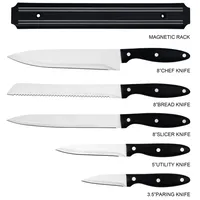 Set de 5 cuchillos acero