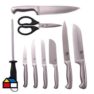 Set 9 cuchillos acero inoxidable