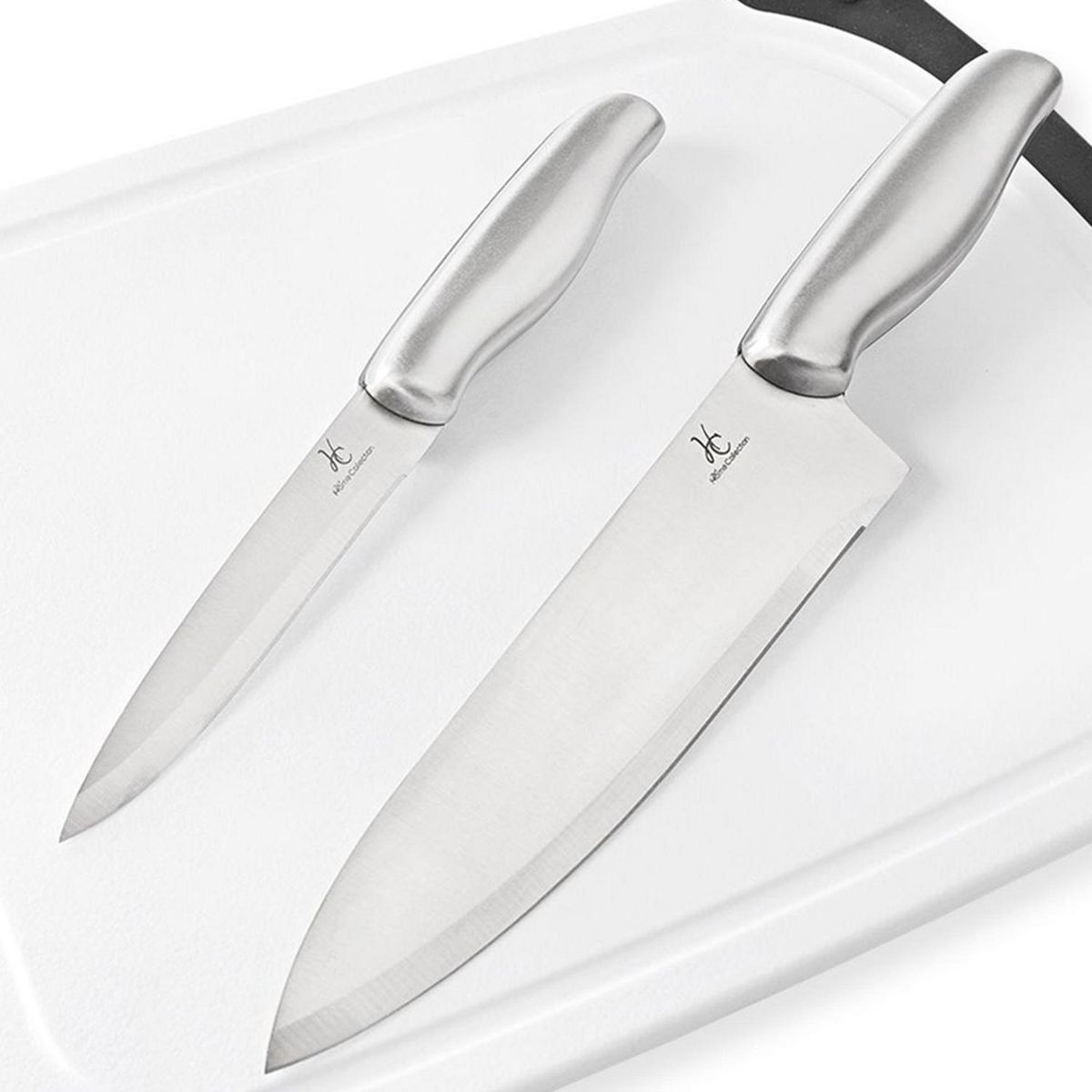 JUST HOME COLLECTION - Set de 2 Cuchillos Inoxidable Just Home Collection con Tabla