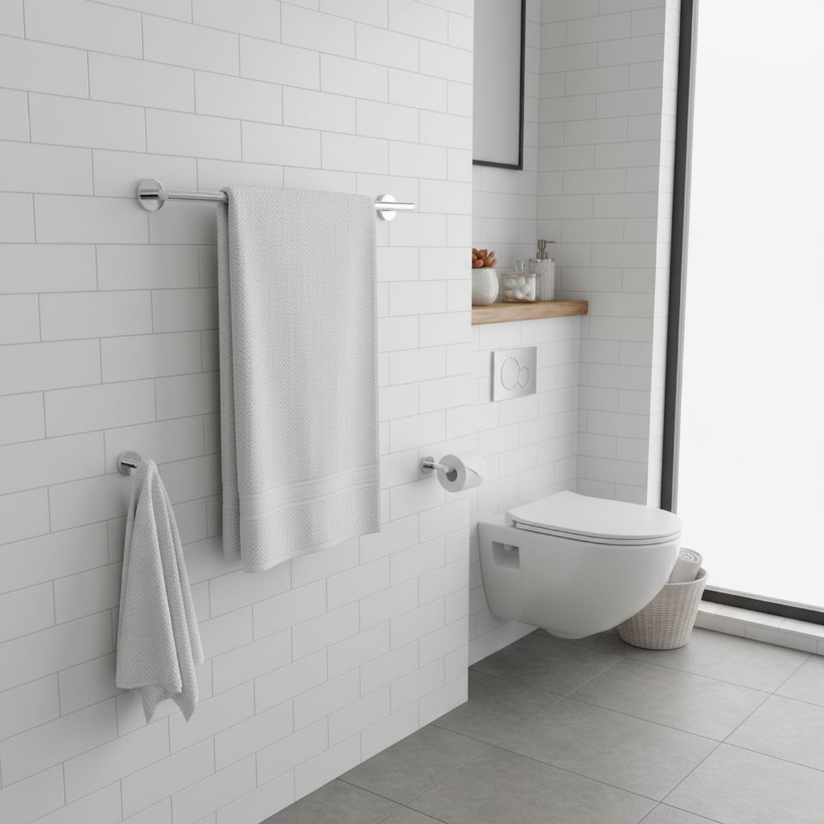 TEKA STROHM - Toallero Barra simple 60 cm