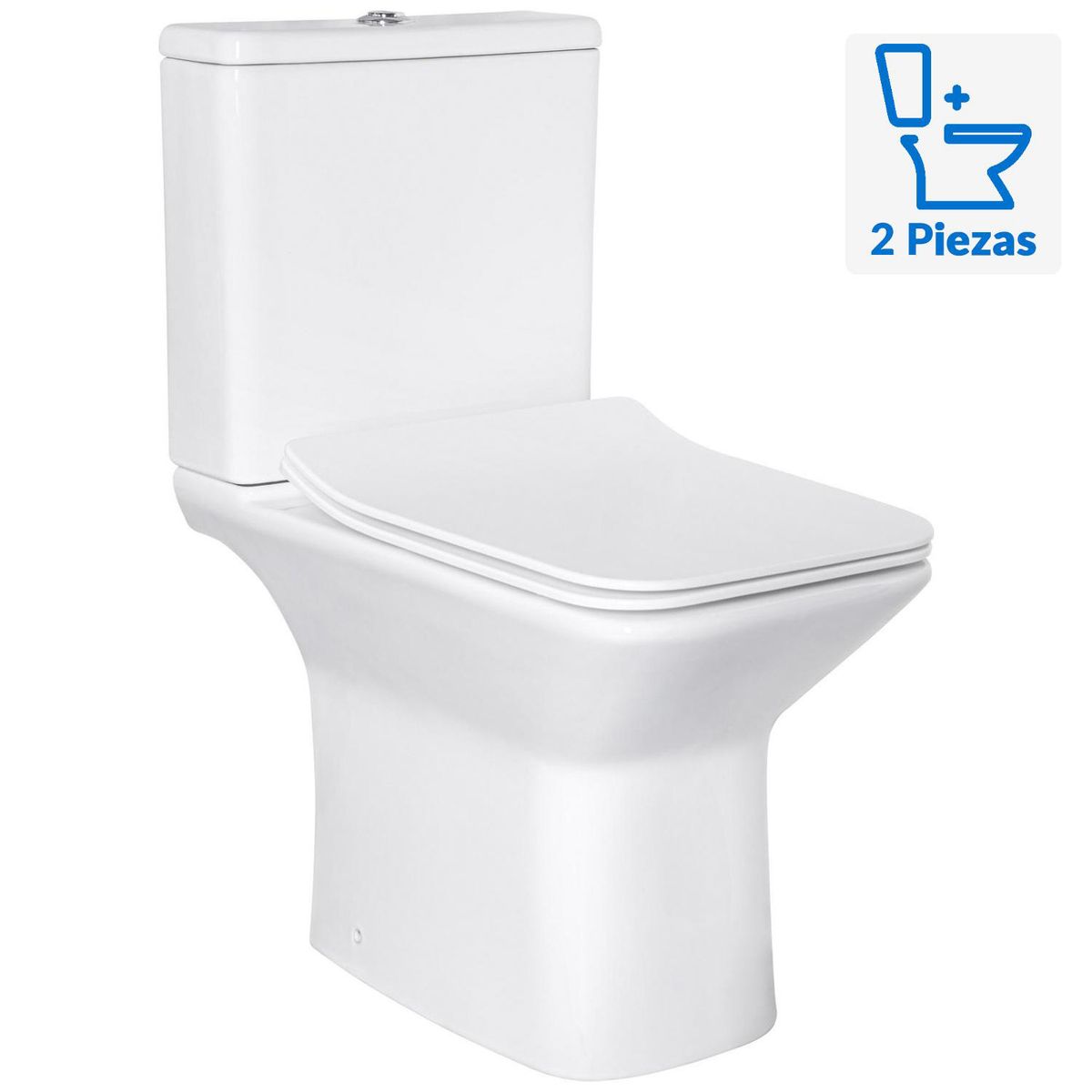 TEKA STROHM - Sanitario Two piece Dual Múltiple 6 Litros Calvia Blanco
