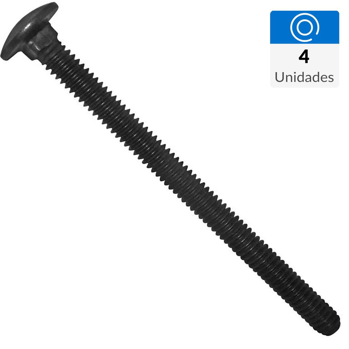 FIXSER - Perno cocinaHE 1/4X3 1/2 PAV 4 unidades