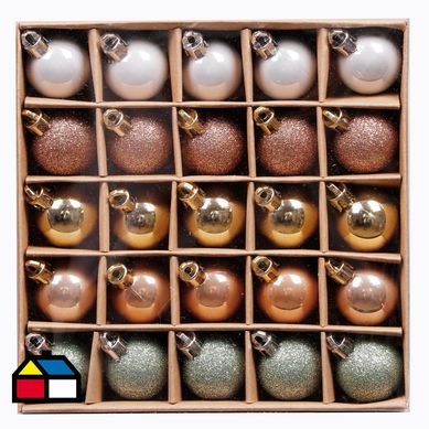 Set 25 esferas 3 cm