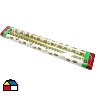 3 papeles de regalo glam