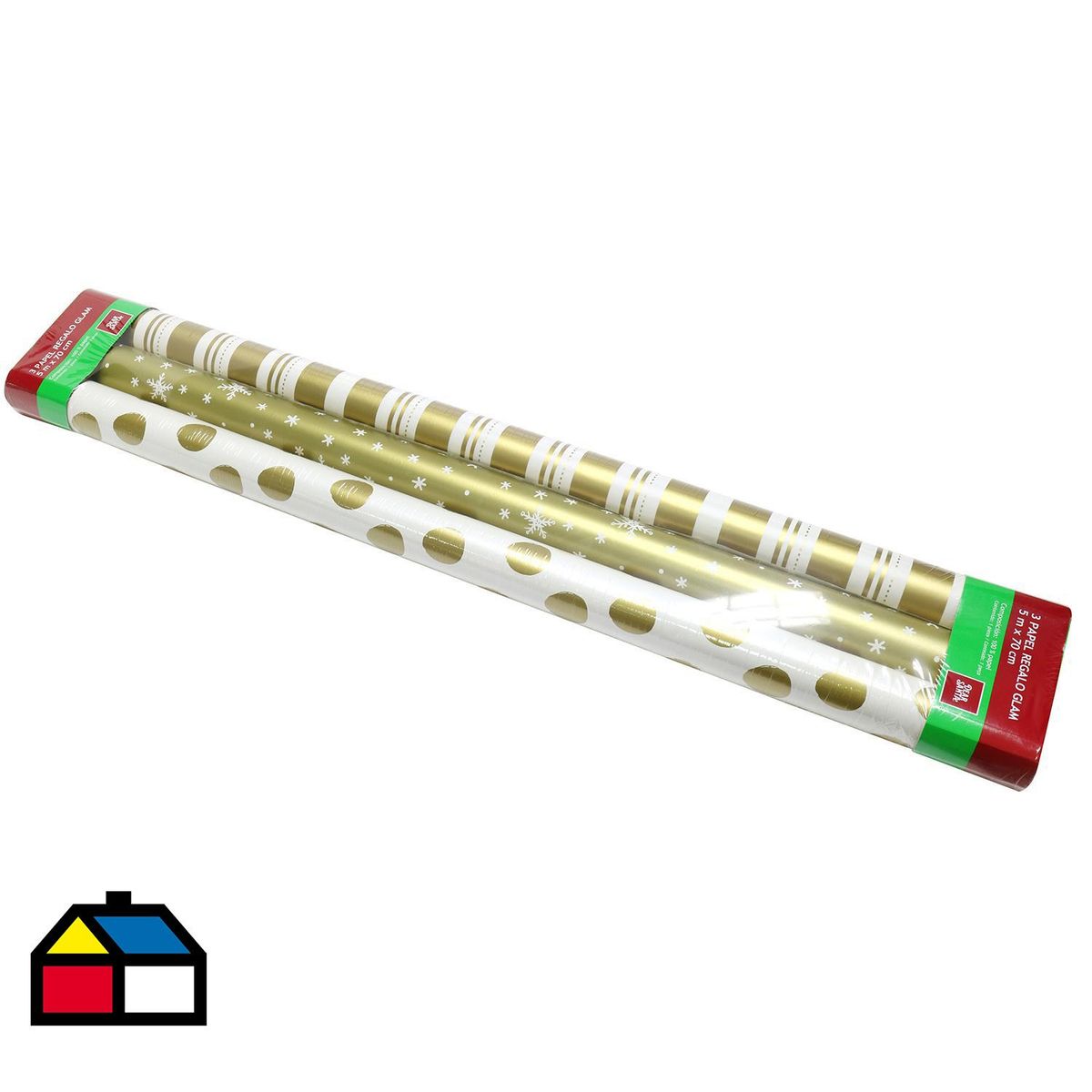 DEAR SANTA - 3 papeles de regalo glam