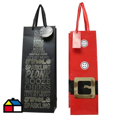 Bolsa de regalo botella 35x8x11 cm