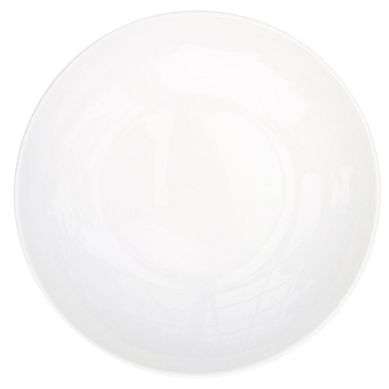 Plato hondo blanco redondo