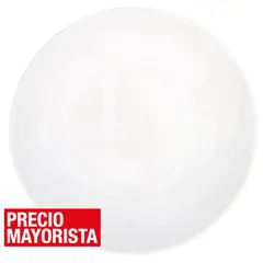 JUST HOME COLLECTION - Plato hondo blanco redondo